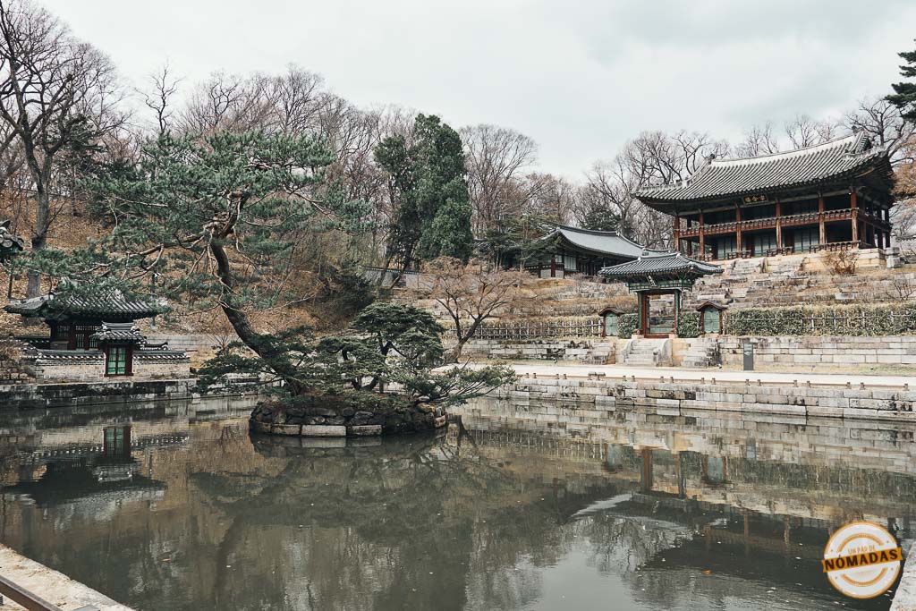 Vista del Jardín Secreto del palacio Changdeokgung, el más bonito Qué ver en Seúl en 5 días